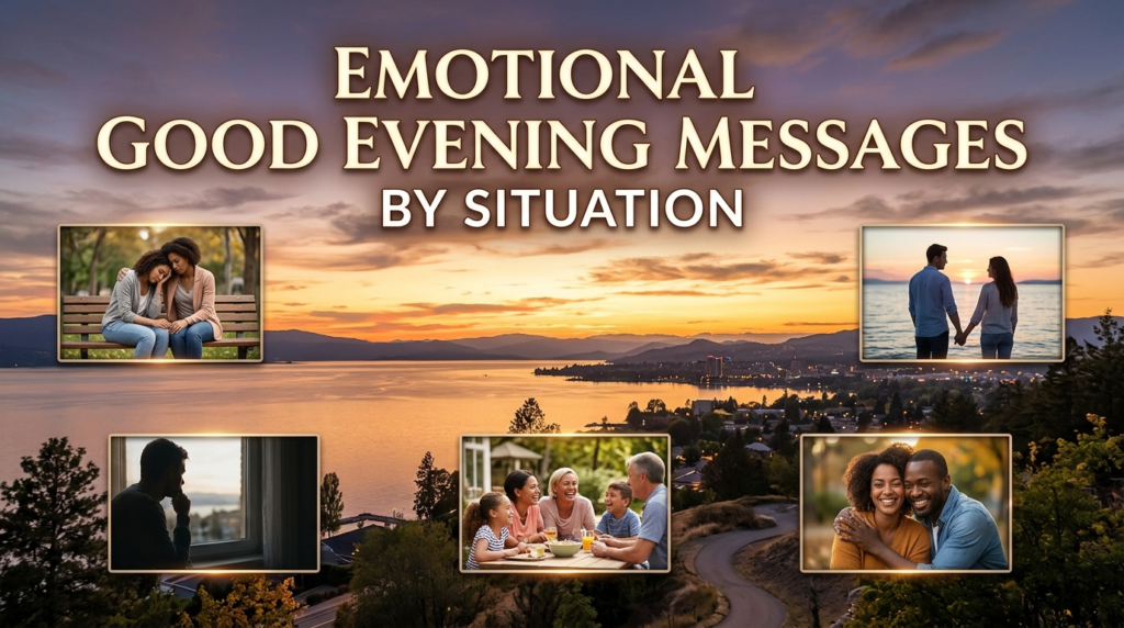 Emotional Good Evening Messages by Situation
