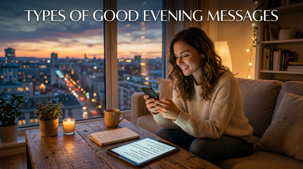Types of Good Evening Messages (Complete Collection)