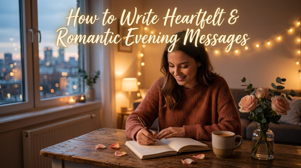 How to Write Heartfelt & Romantic Evening Messages