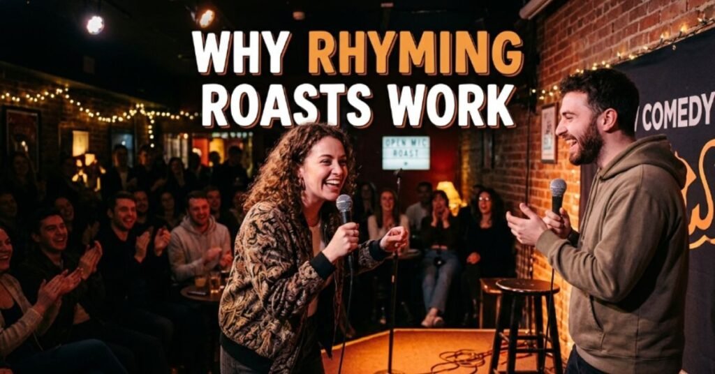 Why Rhyming Roasts Work