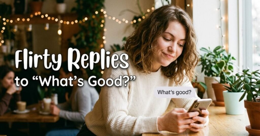 Flirty Replies to "What's Good?"