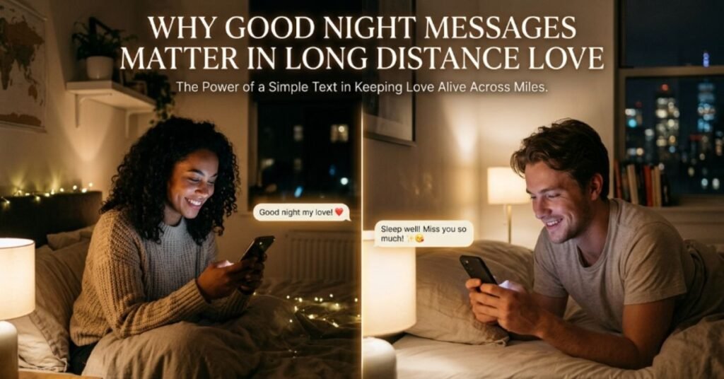 Why Good Night Messages Matter in Long Distance Love