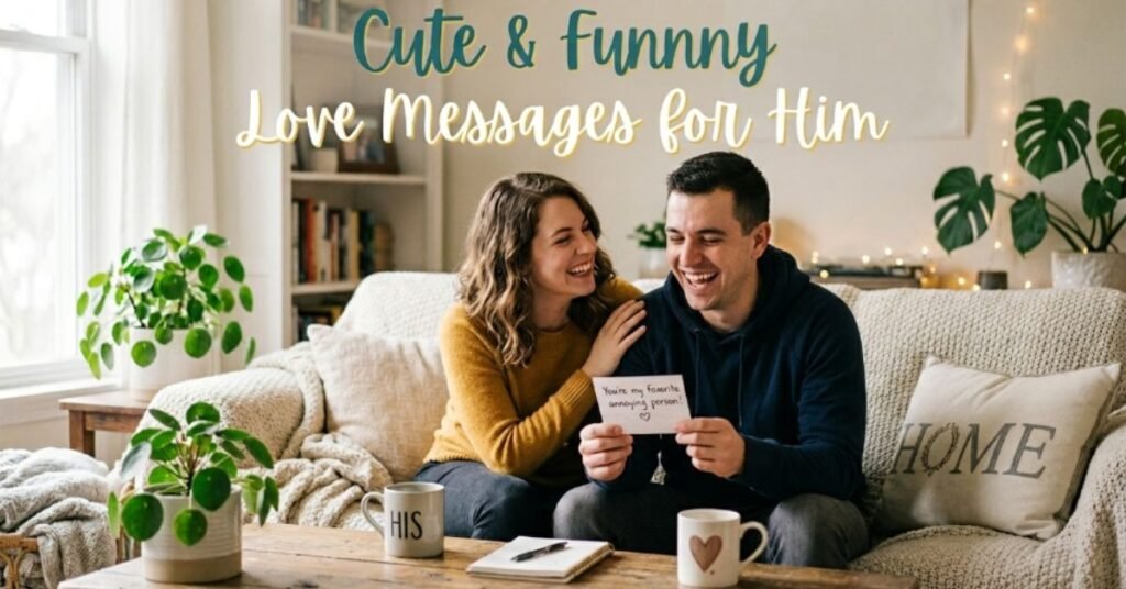 Cute & Funny Love Messages for Him