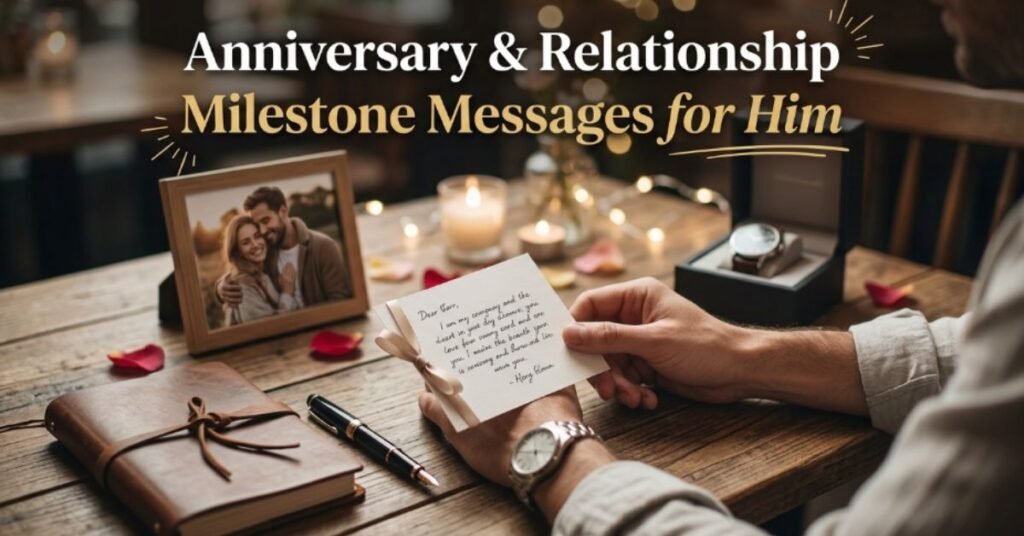Anniversary & Relationship Milestone Messages for Him