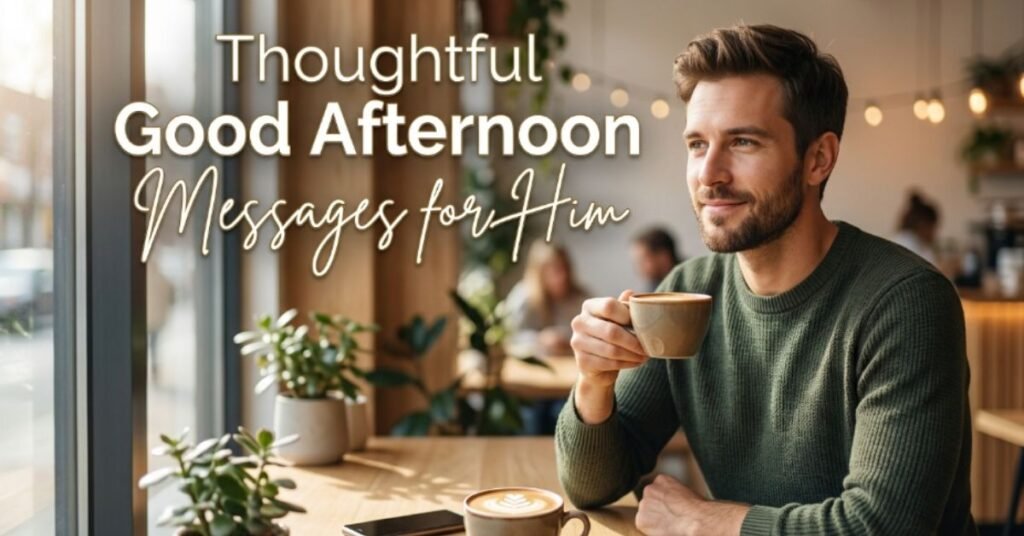 Thoughtful Good Afternoon Messages for Him