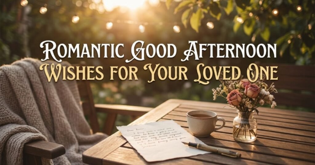 Romantic Good Afternoon Wishes for Your Loved One