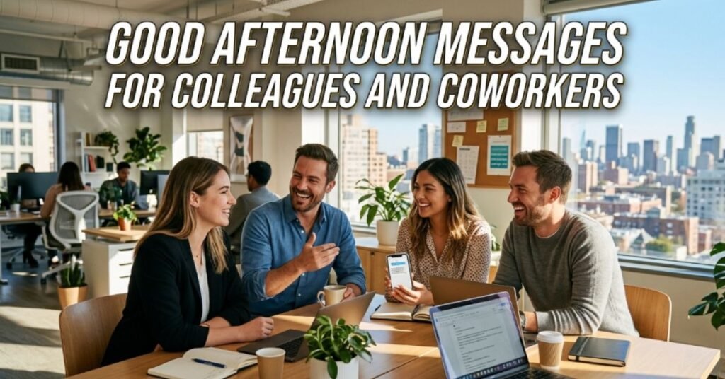 Good Afternoon Messages for Colleagues and Coworkers