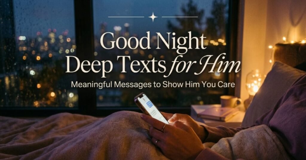 Good Night Deep Texts for Him