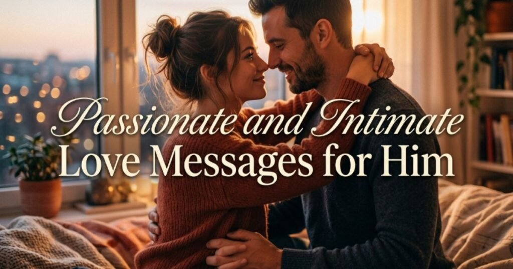 Passionate and Intimate Love Messages for Him