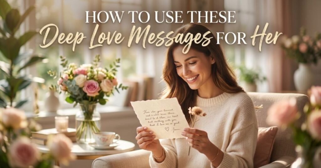 How to Use These Deep Love Messages for Her