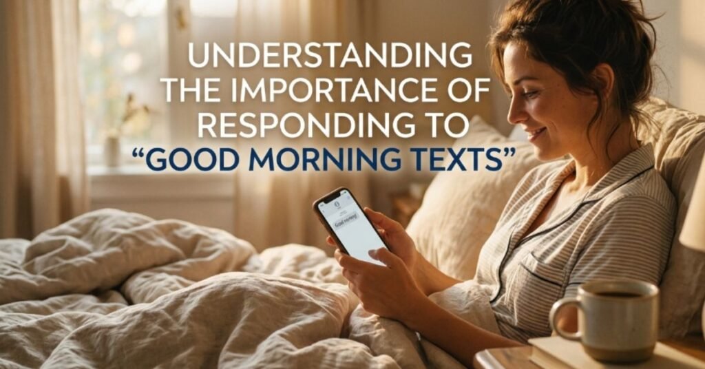 Understanding the Importance of Responding to "Good Morning Texts"