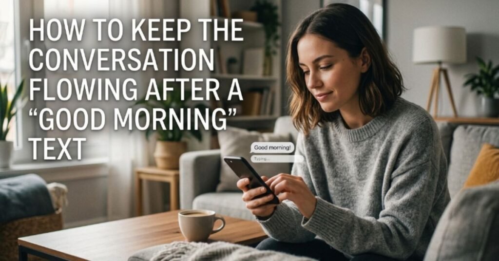 How to Keep the Conversation Flowing After a "Good Morning" Text
