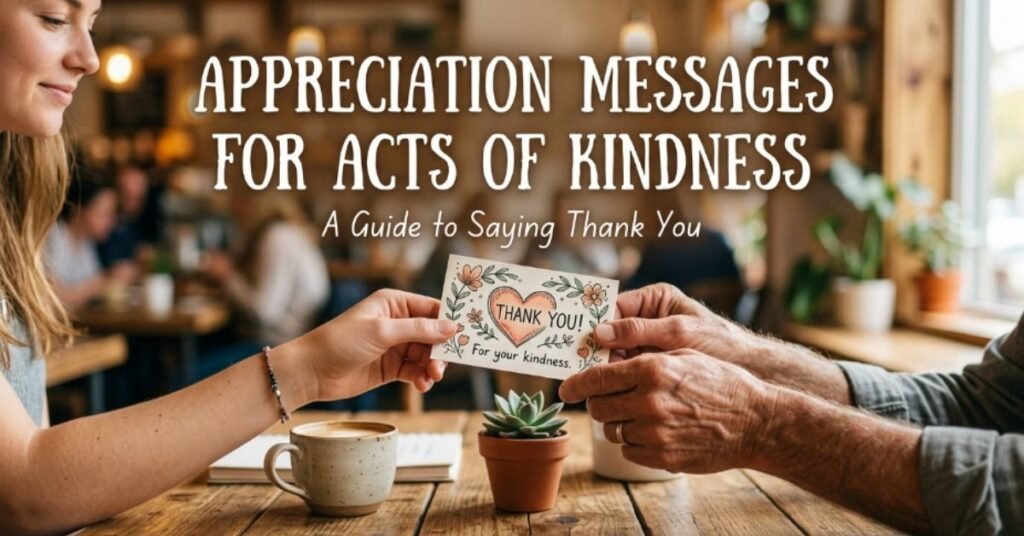 Appreciation Messages for Acts of Kindness