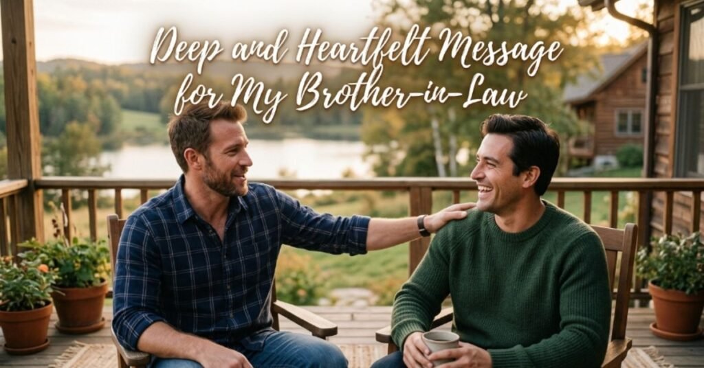 Deep and Heartfelt Message for My Brother-in-Law