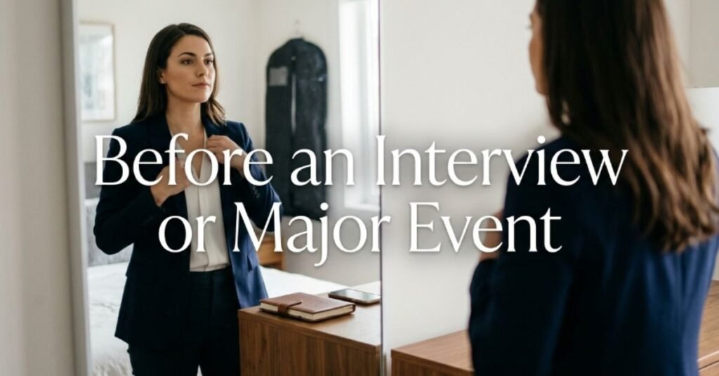 Before an Interview or Major Event