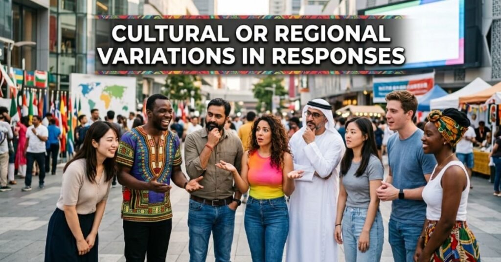 Cultural or Regional Variations in Responses