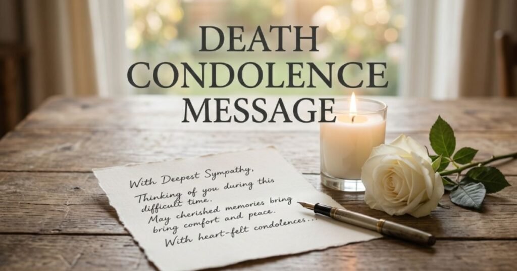 Death Condolence Message
