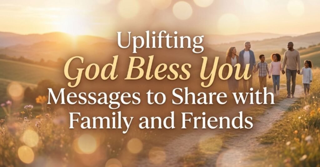 Uplifting God Bless You Messages to Share with Family and Friends
