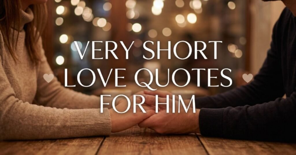 Very Short Love Quotes for Him