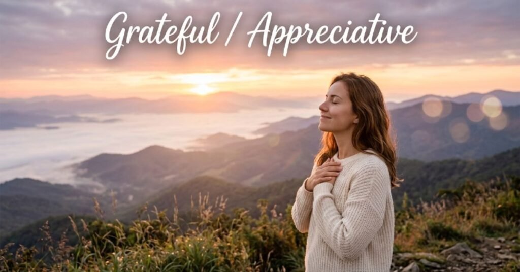 Grateful / Appreciative