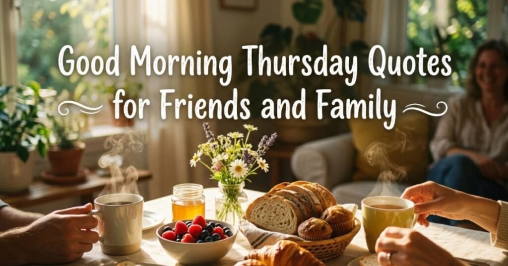 Good Morning Thursday Quotes for Friends and Family