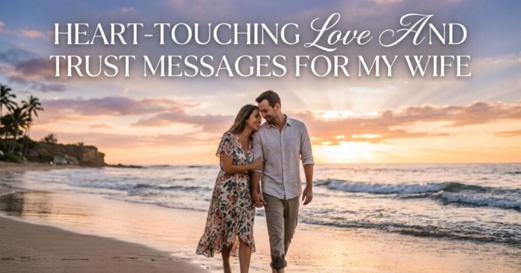Heart-touching Love And Trust Messages For My Wife
