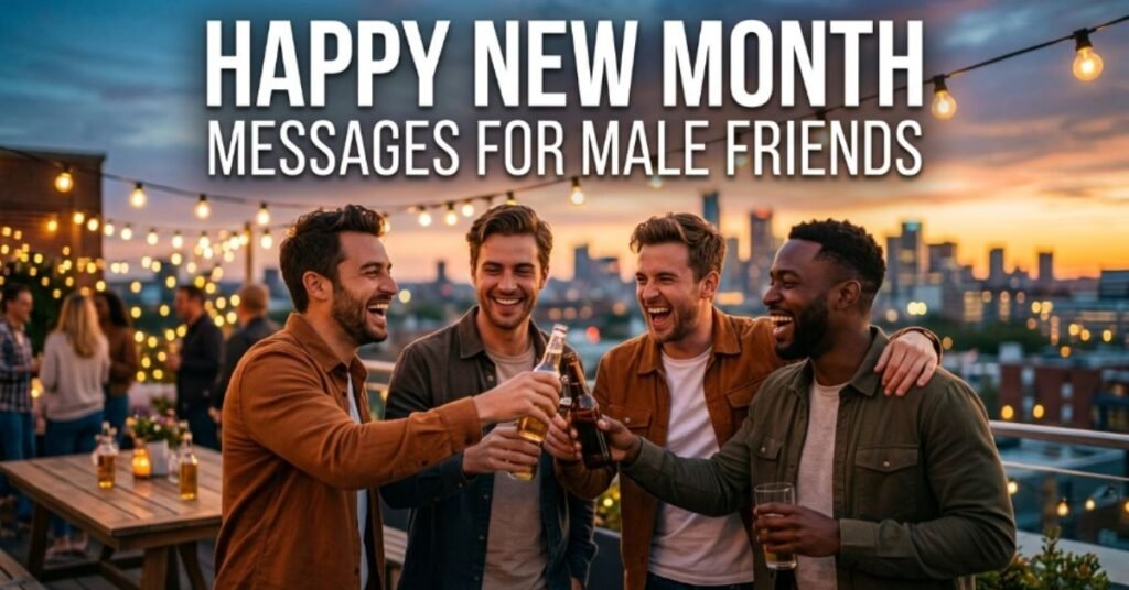 Happy New Month Messages for Male Friends