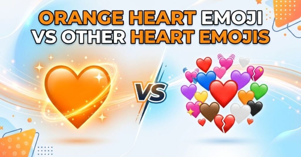 Orange Heart Emoji vs Other Heart Emojis