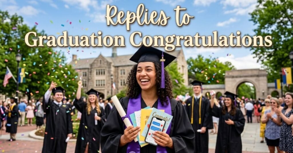 Replies to Graduation Congratulations