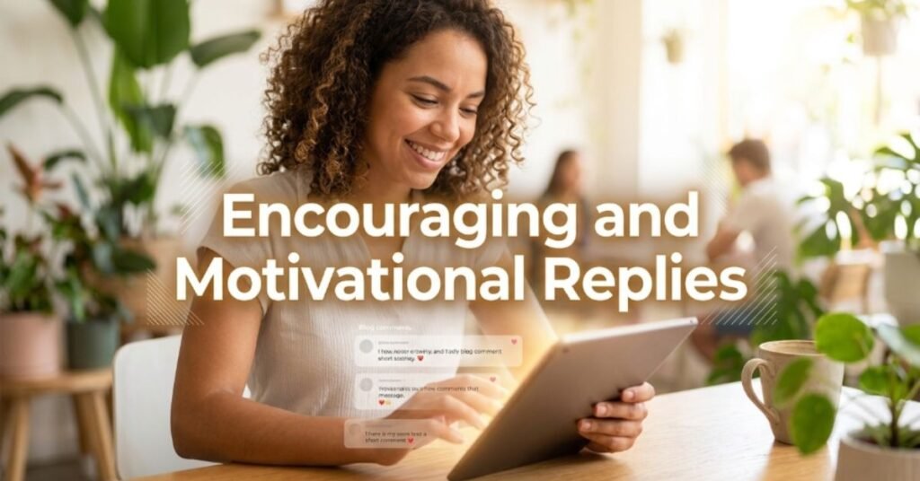 Encouraging and Motivational Replies
