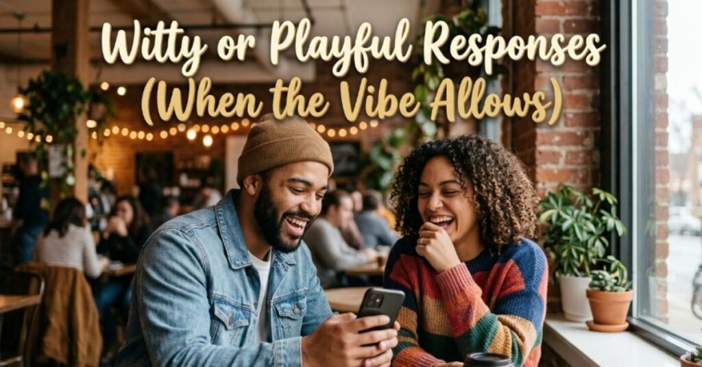 Witty or Playful Responses (When the Vibe Allows)