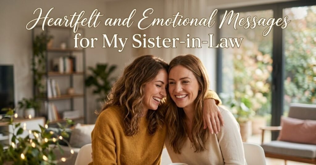 Heartfelt and Emotional Messages for My Sister-in-Law