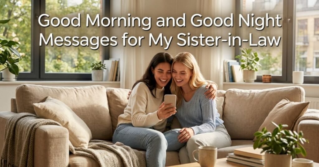 Good Morning and Good Night Messages for My Sister-in-Law