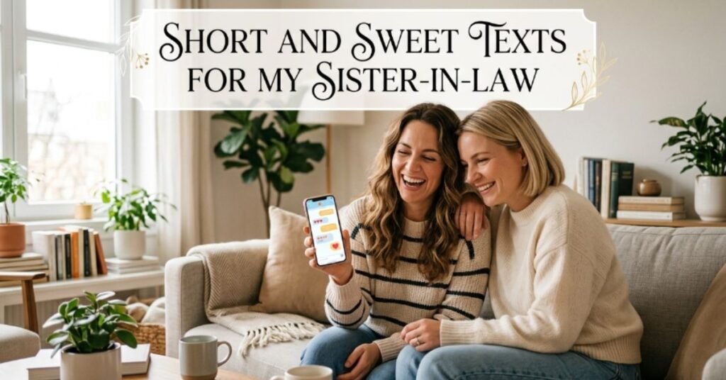 Short and Sweet Texts for My Sister-in-Law