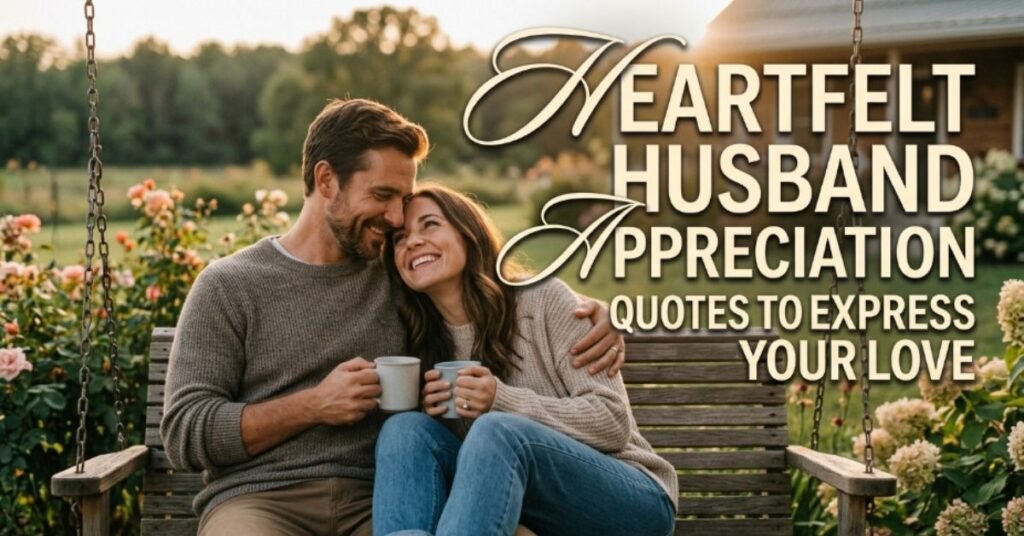 Heartfelt Husband Appreciation Quotes to Express Your Love
