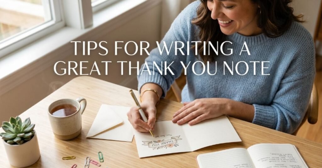 Tips for Writing a Great Thank You Note