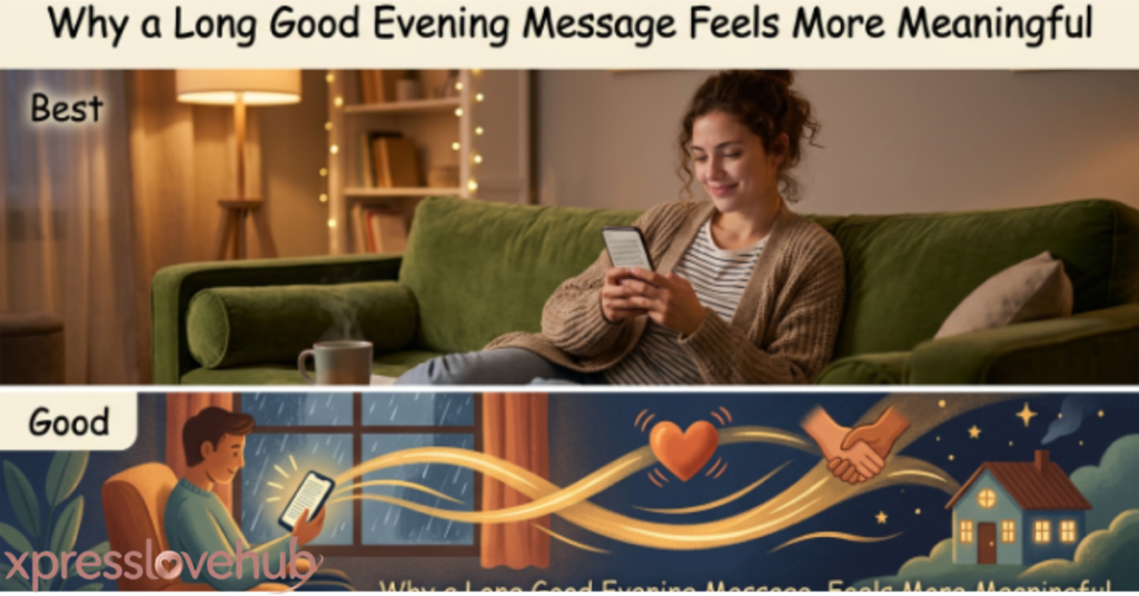 Why a Long Good Evening Message Feels More Meaningful