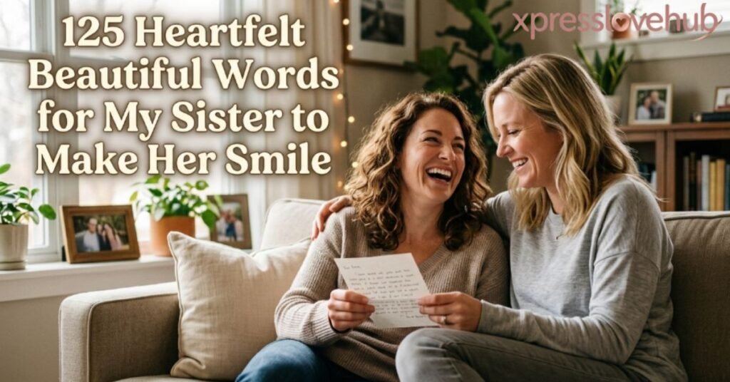 125 Heartfelt Beautiful Words for My Sister to Make Her Smile