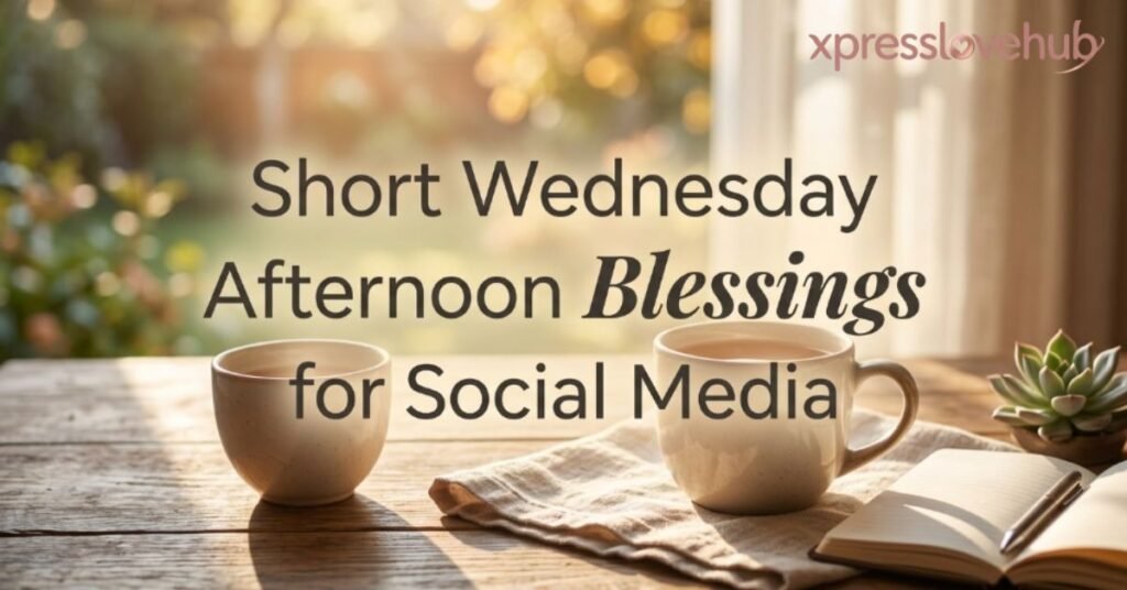 Short Wednesday Afternoon Blessings for Social Media