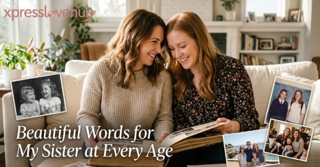 Beautiful Words for My Sister at Every Age