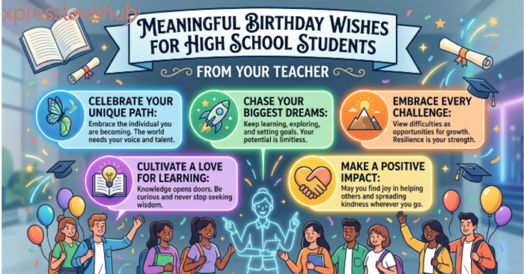 Meaningful Birthday Wishes for High School Students From Their Teacher
