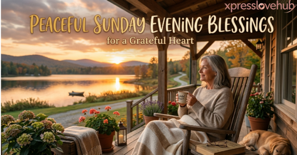 Peaceful Sunday Evening Blessings for a Grateful Heart