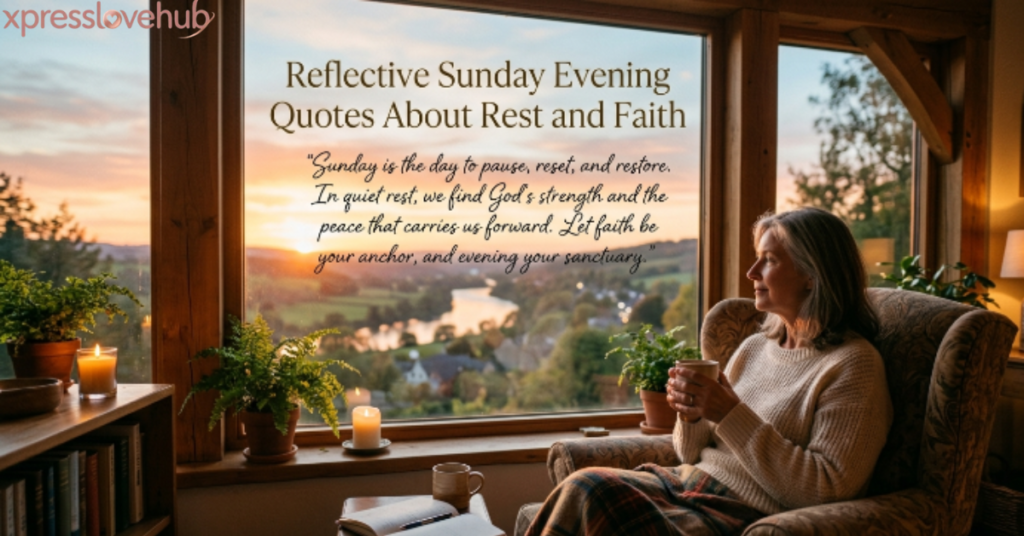 Reflective Sunday Evening Quotes About Rest and Faith
