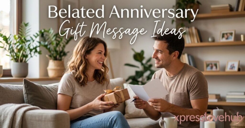 Belated Anniversary Gift Message Ideas