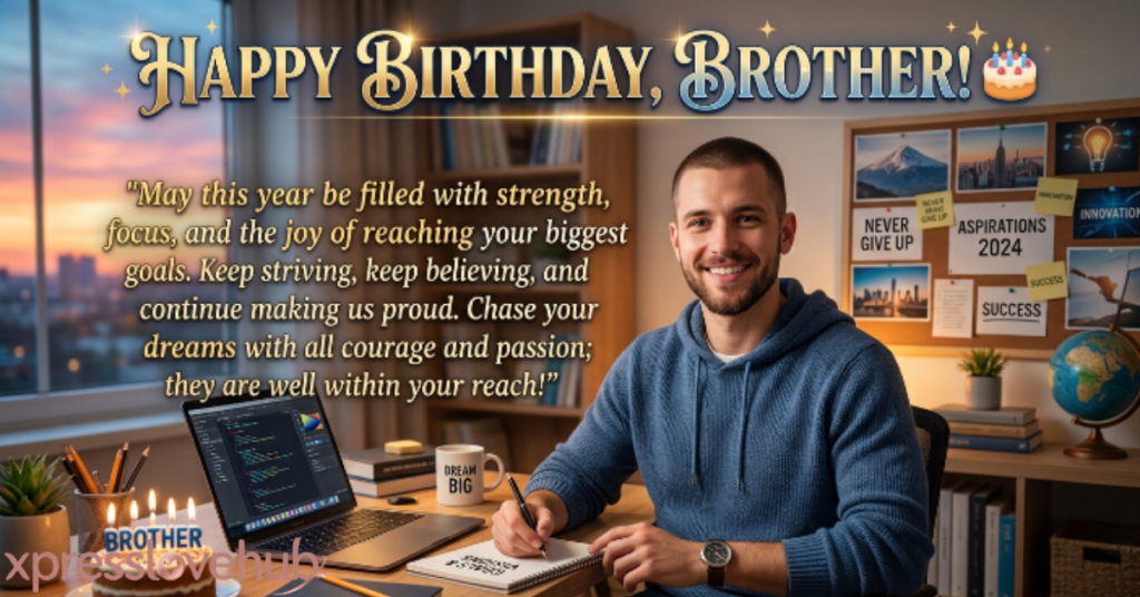 Motivating Birthday Blessings for a Brother Chasing His Dreams