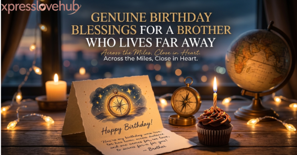 Genuine Birthday Blessings for a Brother Who Lives Far Away