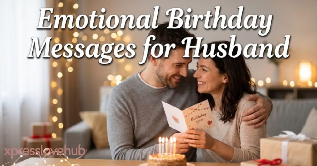 Emotional Birthday Messages for Husband