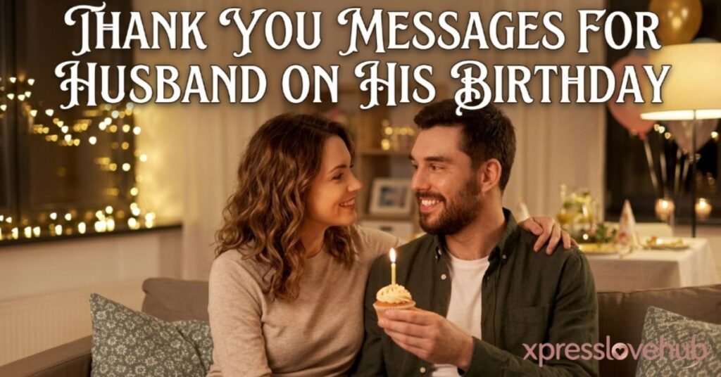 Thank You Messages for Husband on His Birthday