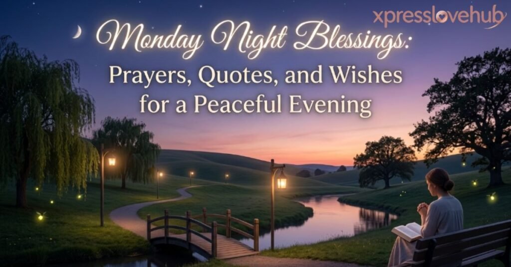 Monday Night Blessings: Prayers, Quotes, and Wishes for a Peaceful Evening