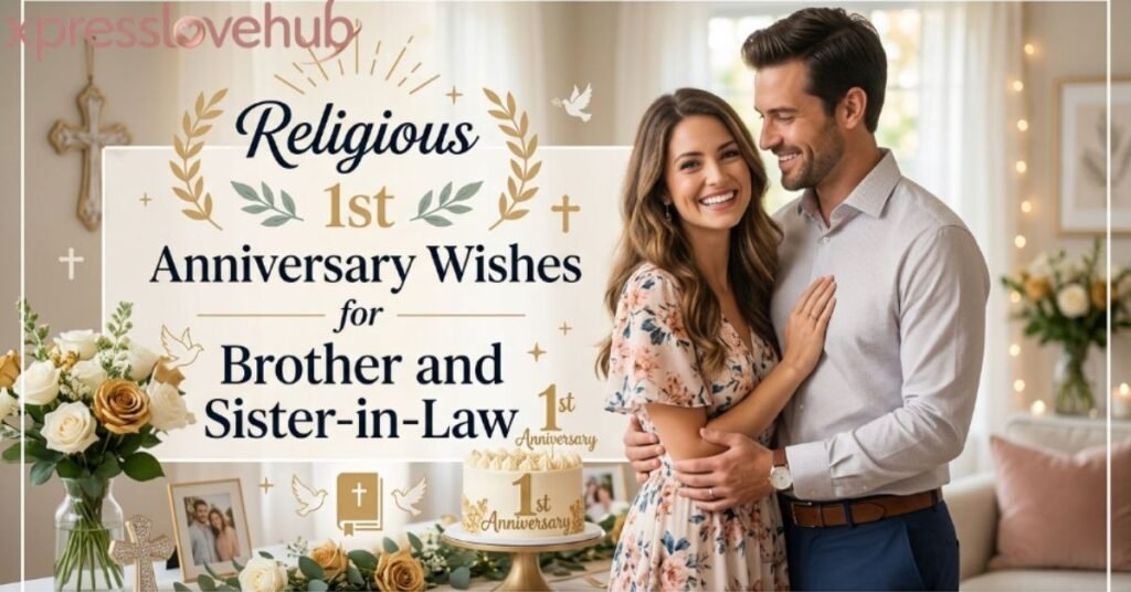Religious 1st Anniversary Wishes for Brother and Sister-in-Law